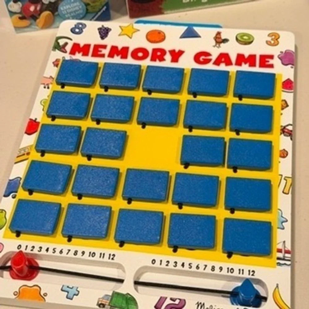 Disney Memory Game + Sesame Street Bingo Bundle Kids Educational Games‎ Lot 3